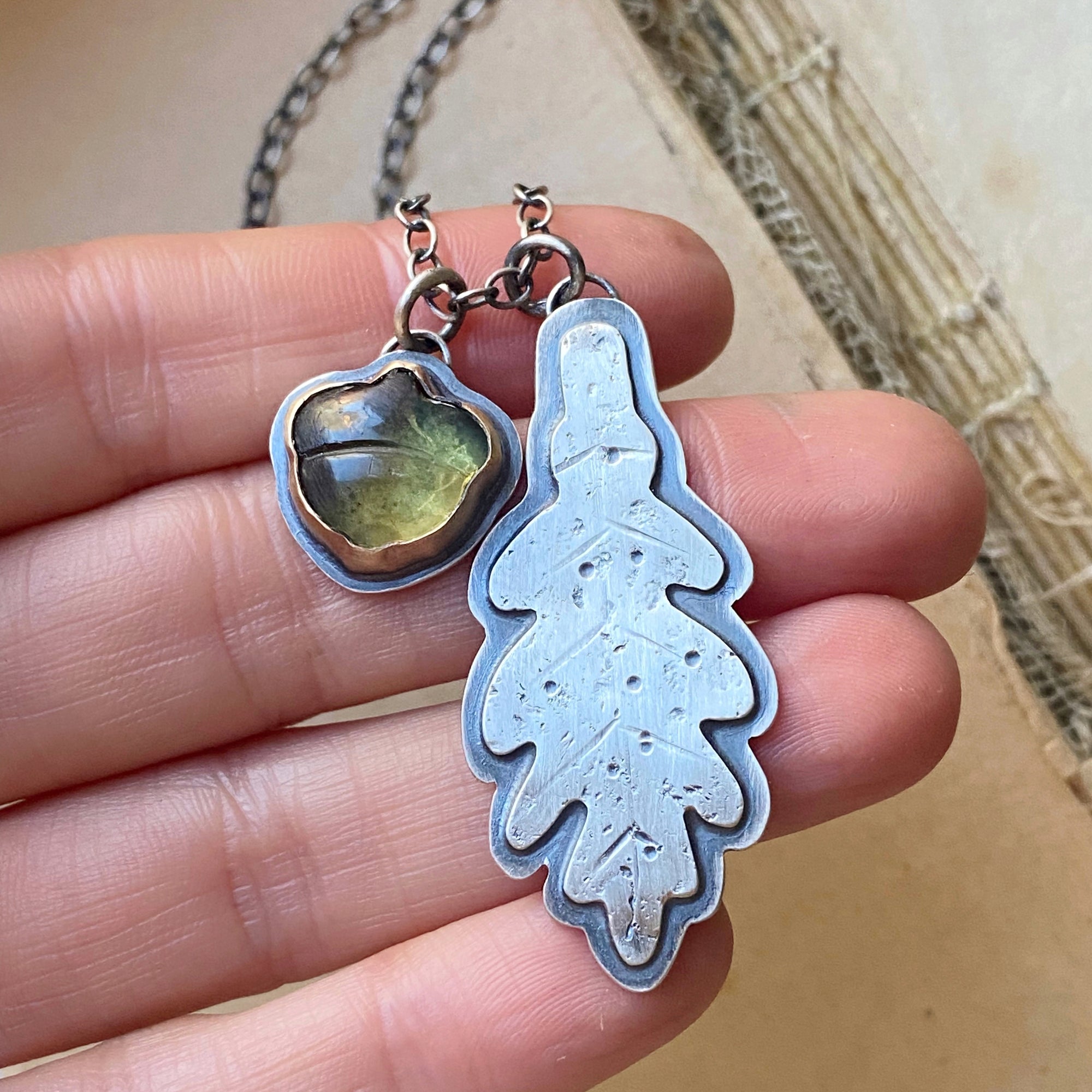 acorn necklace