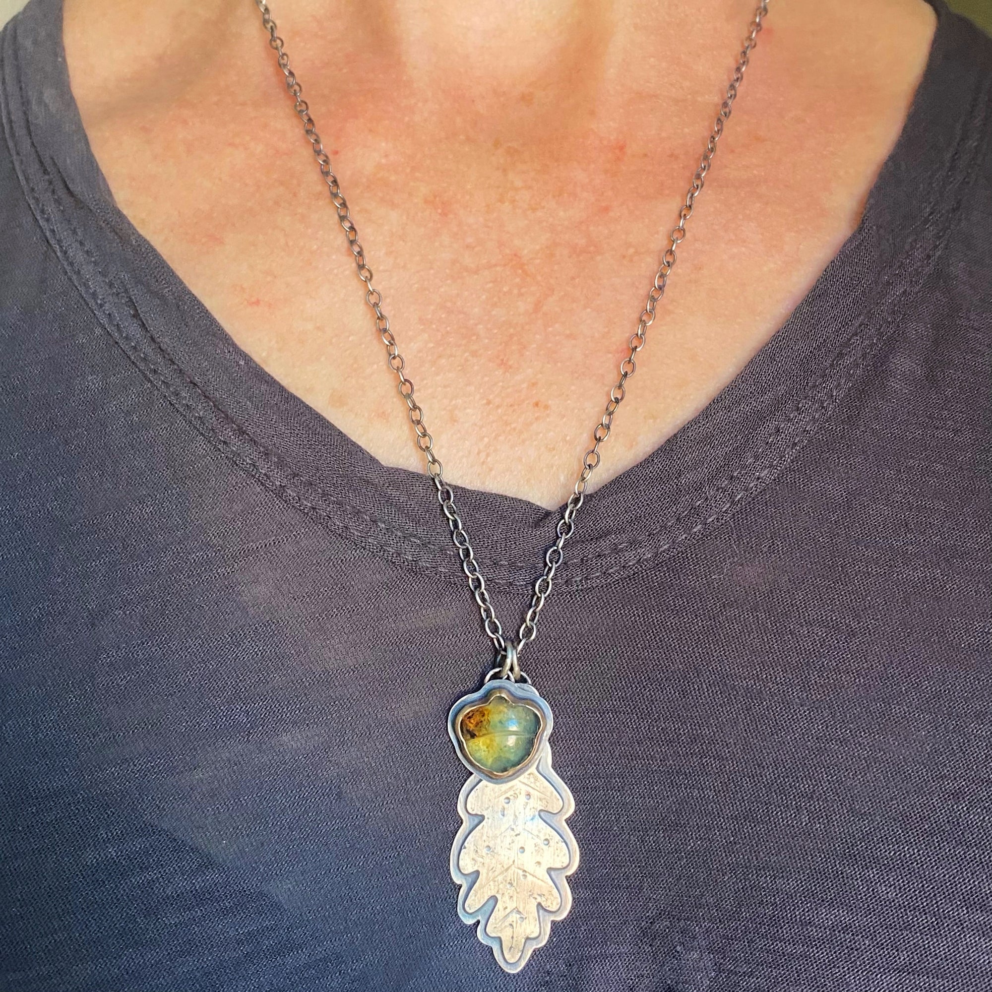 acorn necklace