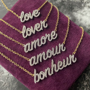 love happiness necklace