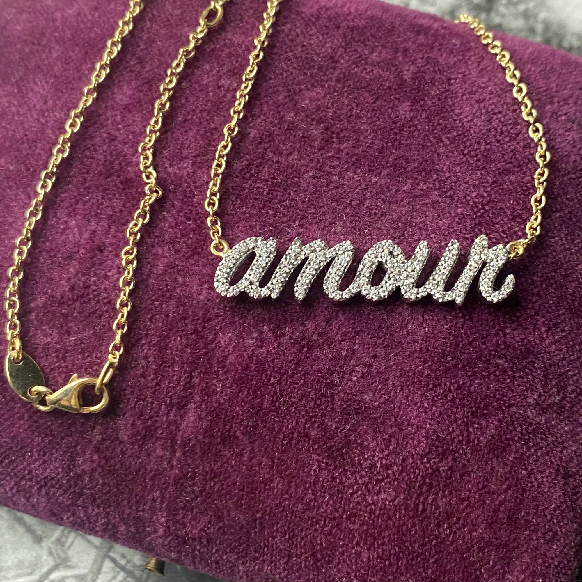 love diamond necklace