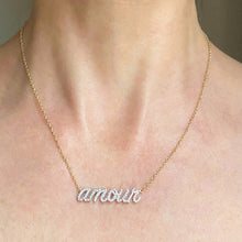 Diamond "Amour" Necklace - 18k