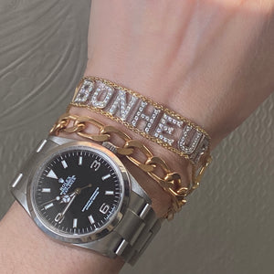 diamond "bonheur" bracelet