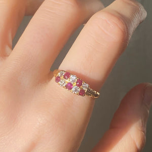 antique Victorian ring diamond ruby Toronto jewellery jewelry canada