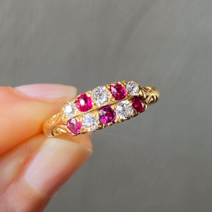 victorian diamond ruby ring toronto antique jewelry jewellery vintage canada engagement ring