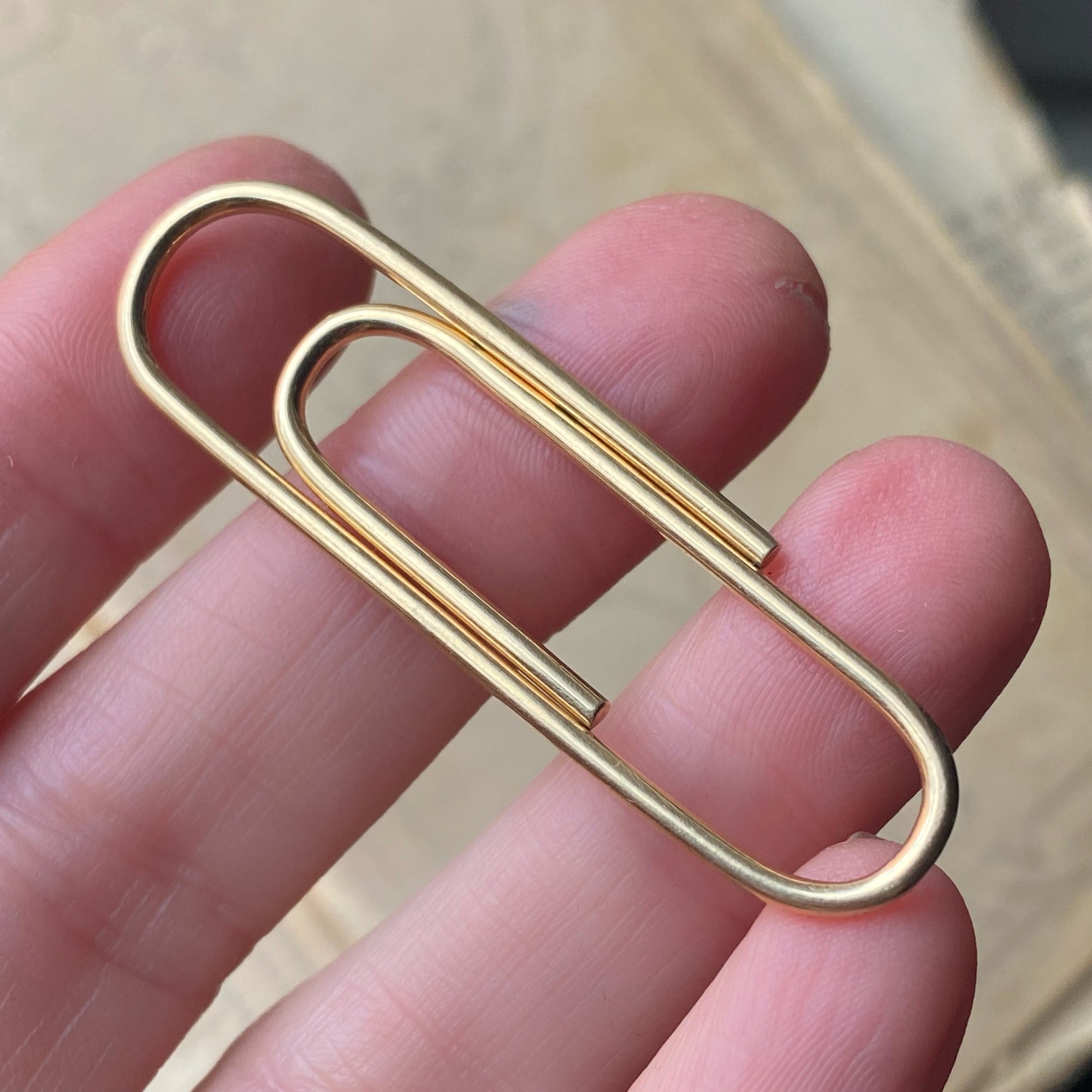 vintage gold paperclip 14k paperclip Toroto Canada estate jewelry jewellery