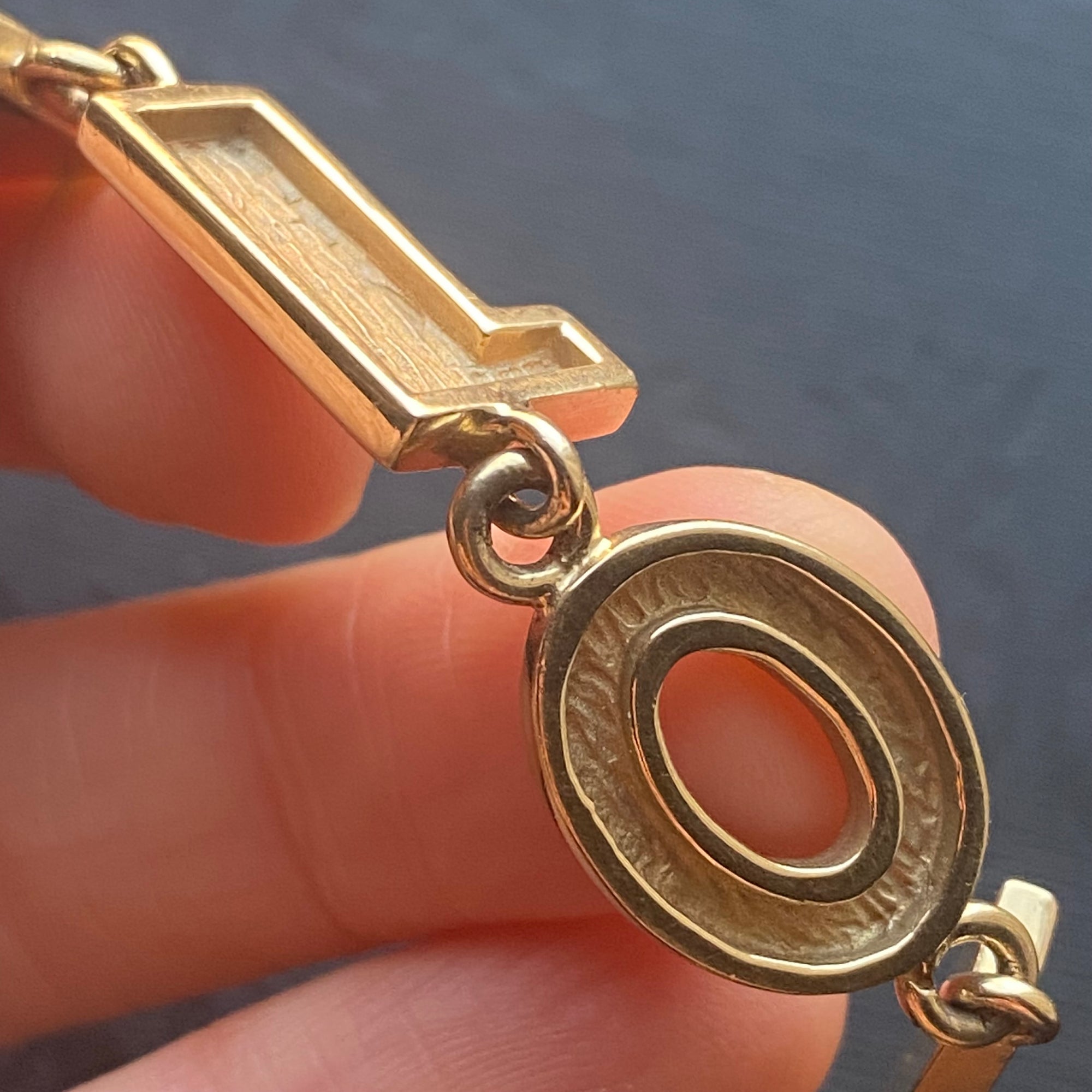 Vintage Mid-Century &quot;I Love You&quot; Bracelet - 14k