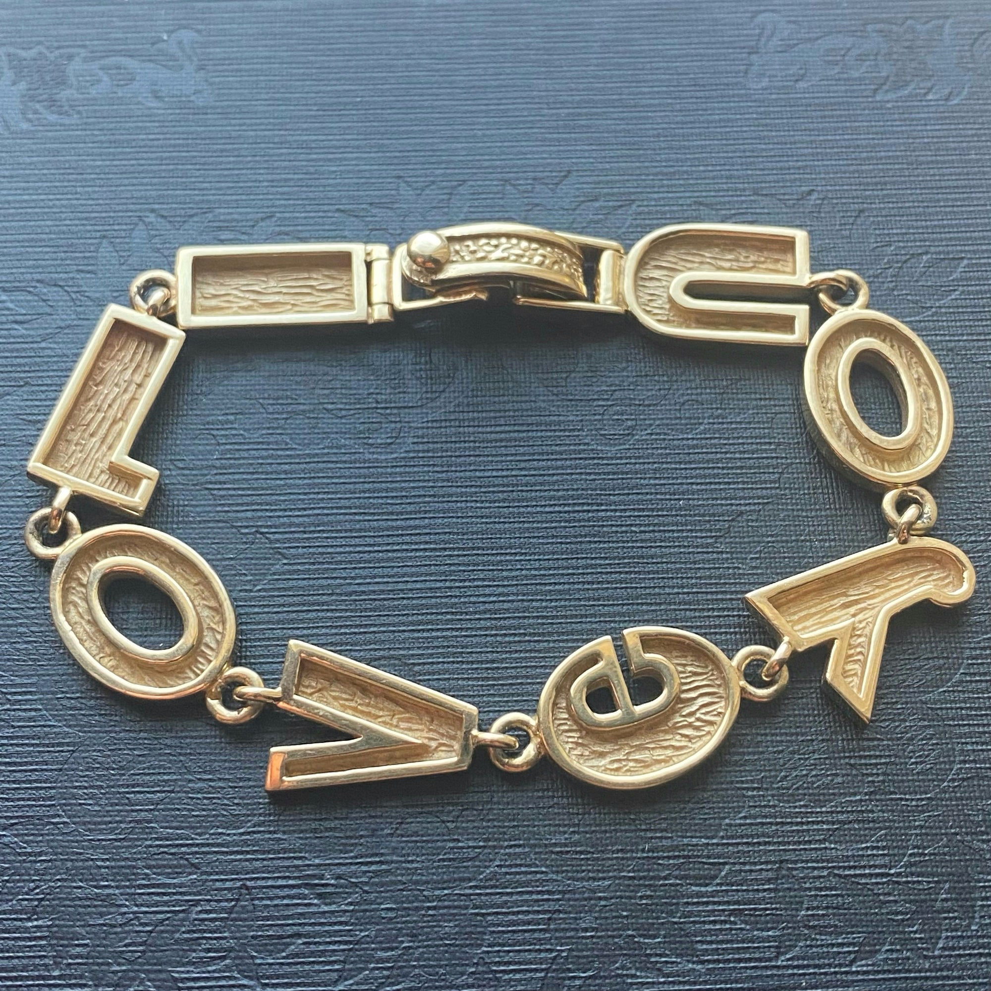 vintage i love you bracelet 