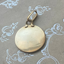 Vintage Rayed Augis "Medaille D'Amour" Love Token Charm - 18k