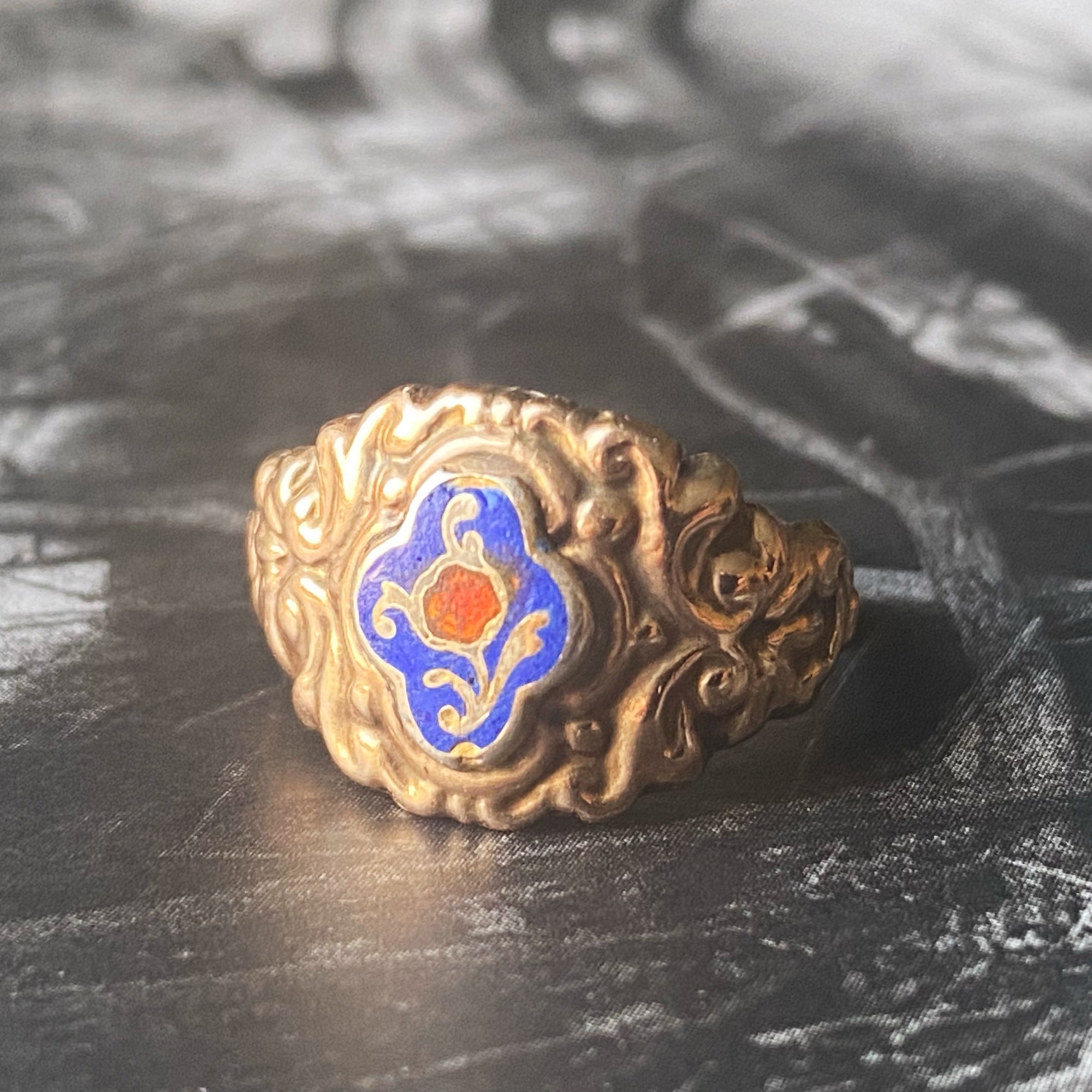 forget-me-not antique gold ring toronto canada jewelry jewellery