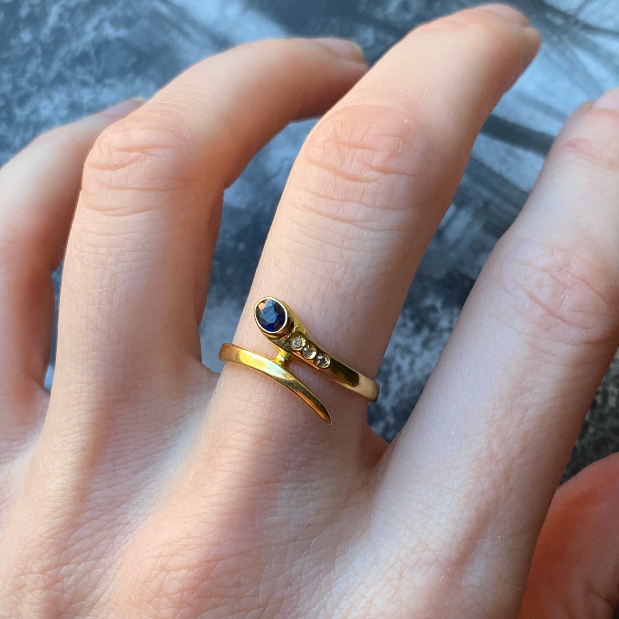 vintage snake ring