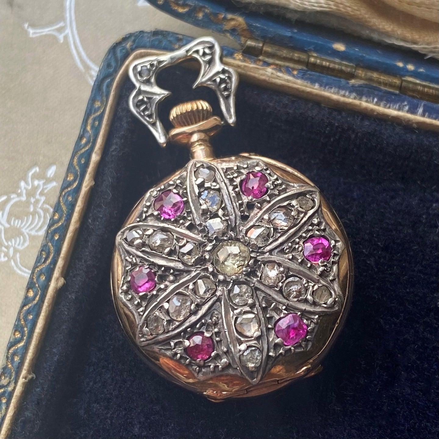 antique diamond pocket watch