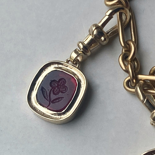 antique forget me not wax seal