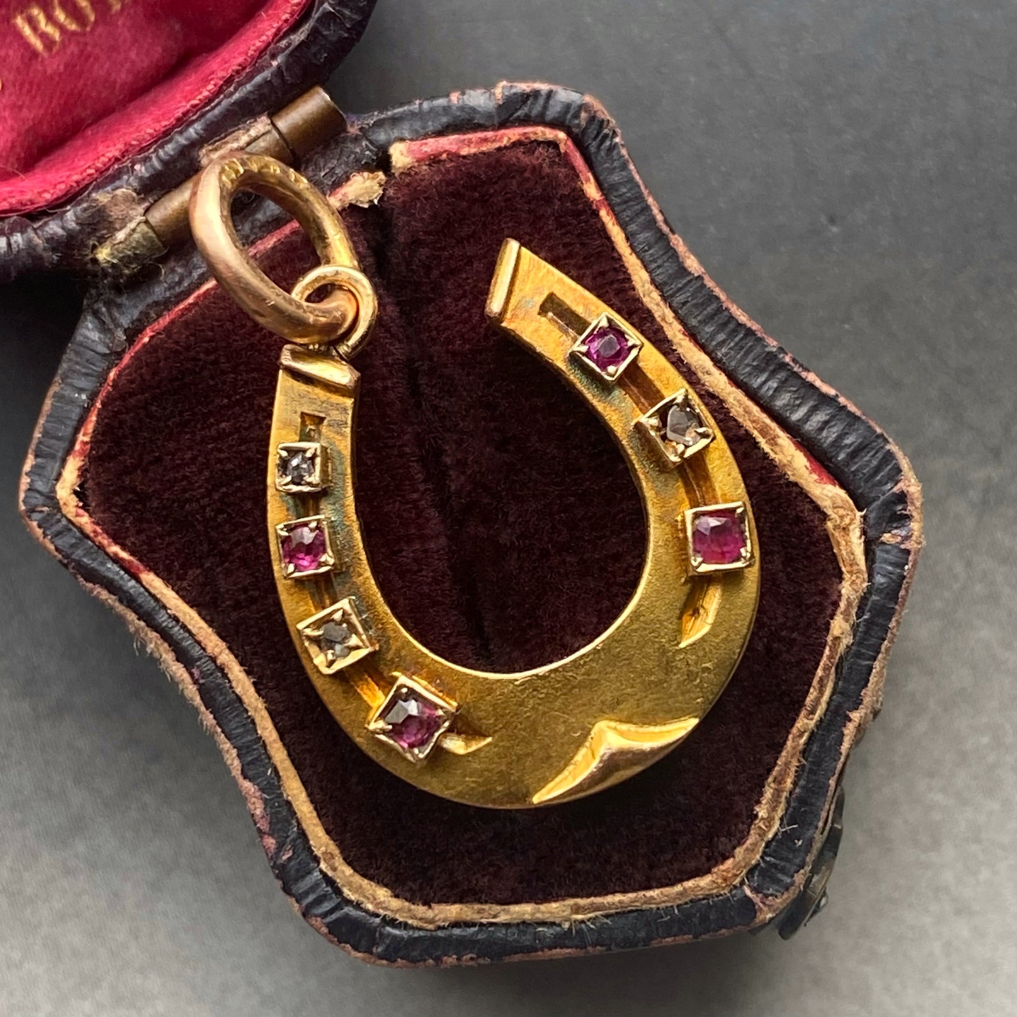 antique horseshoe charm