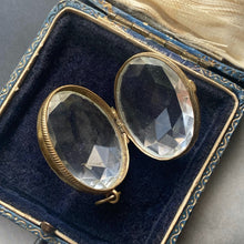 antique rock crystal locket