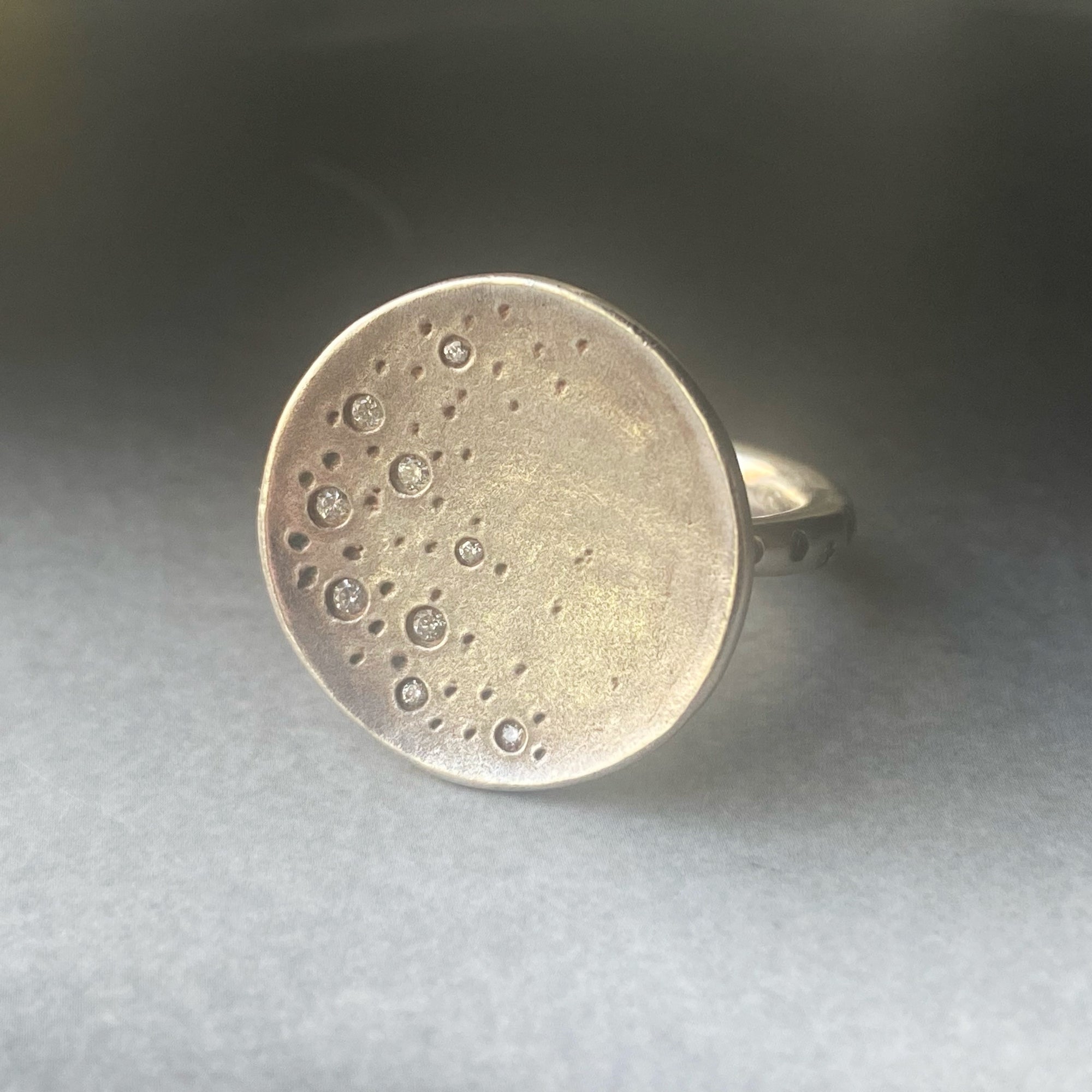 diamond moon ring