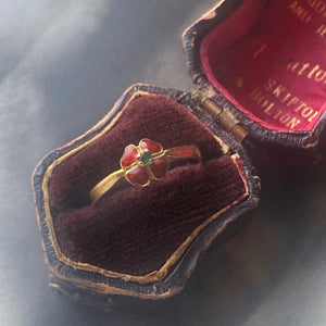 enamel flower ring