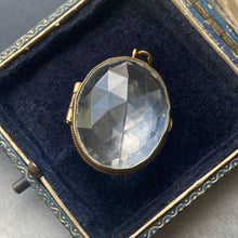 victorian rock crystal locket