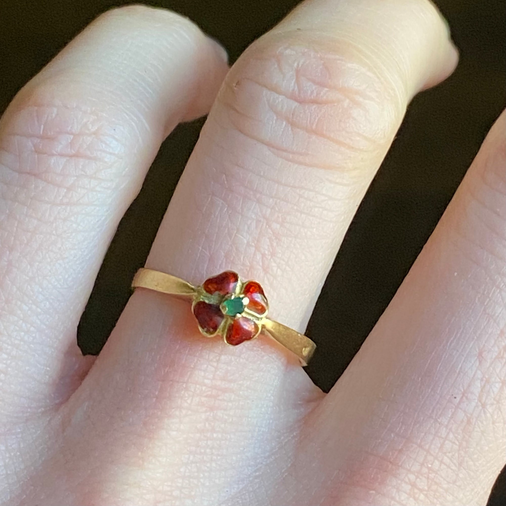 vintage flower ring