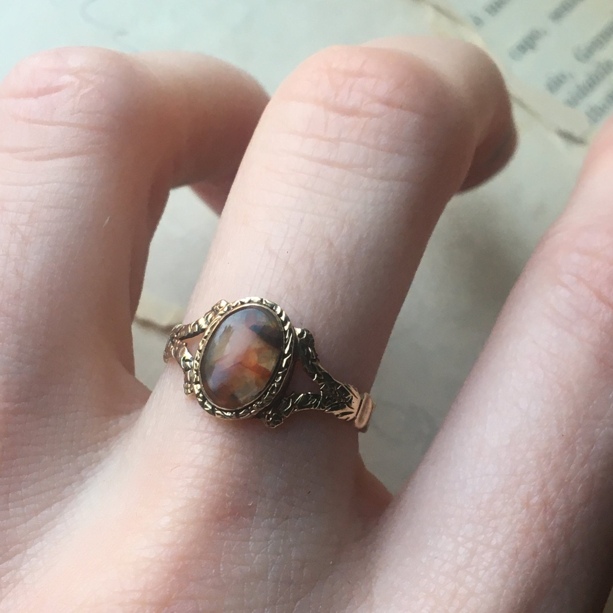 Georgian agate ring