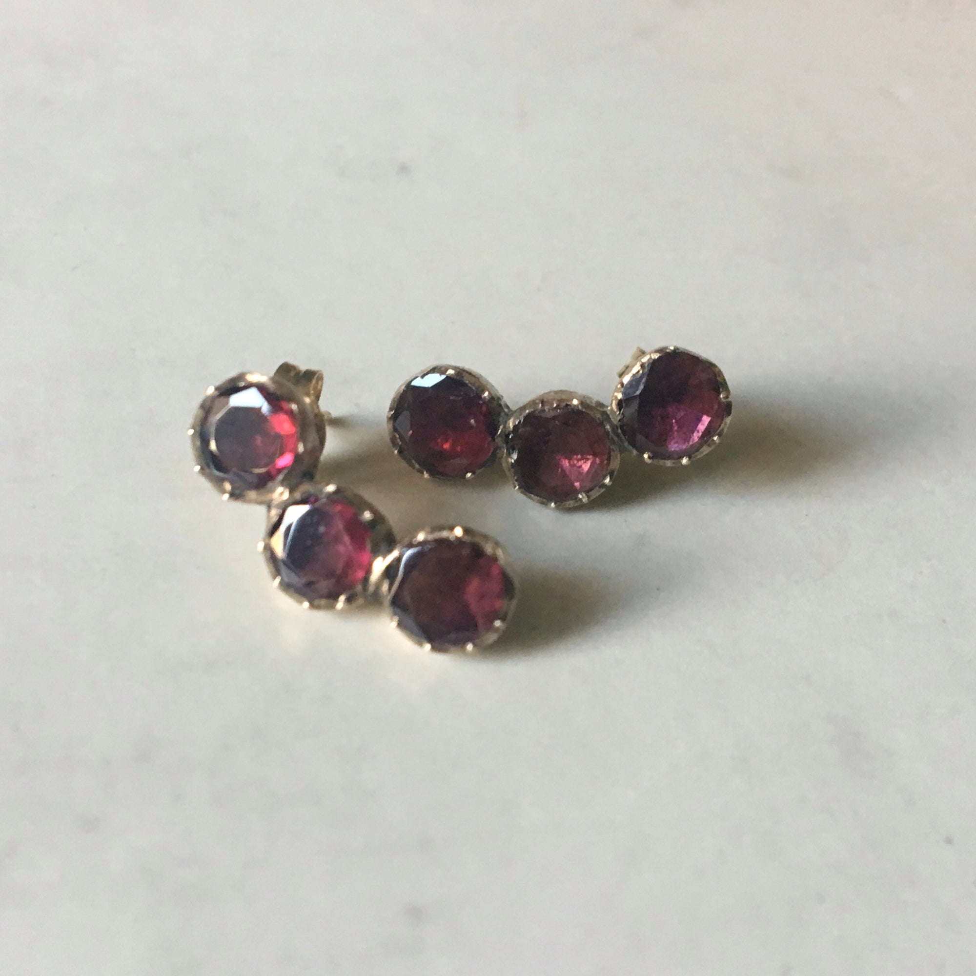 Georgian garnet earrings Canada vintage jewelry