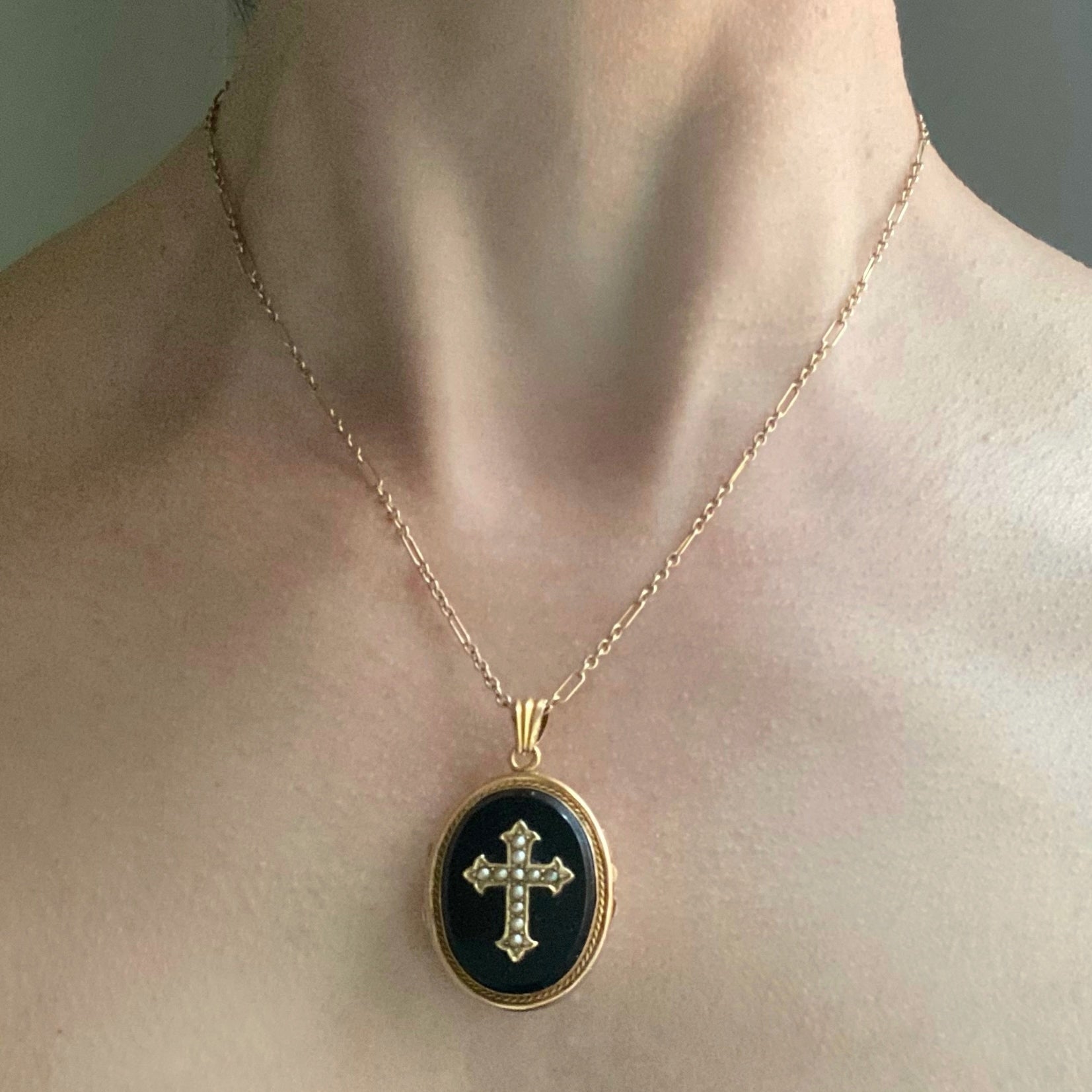 antique french locket