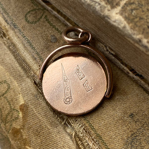 Antique Masonic Spinner - 9k