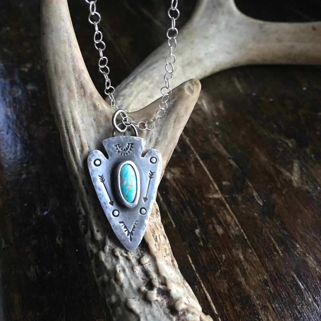 I Must Go Arrowhead Necklace