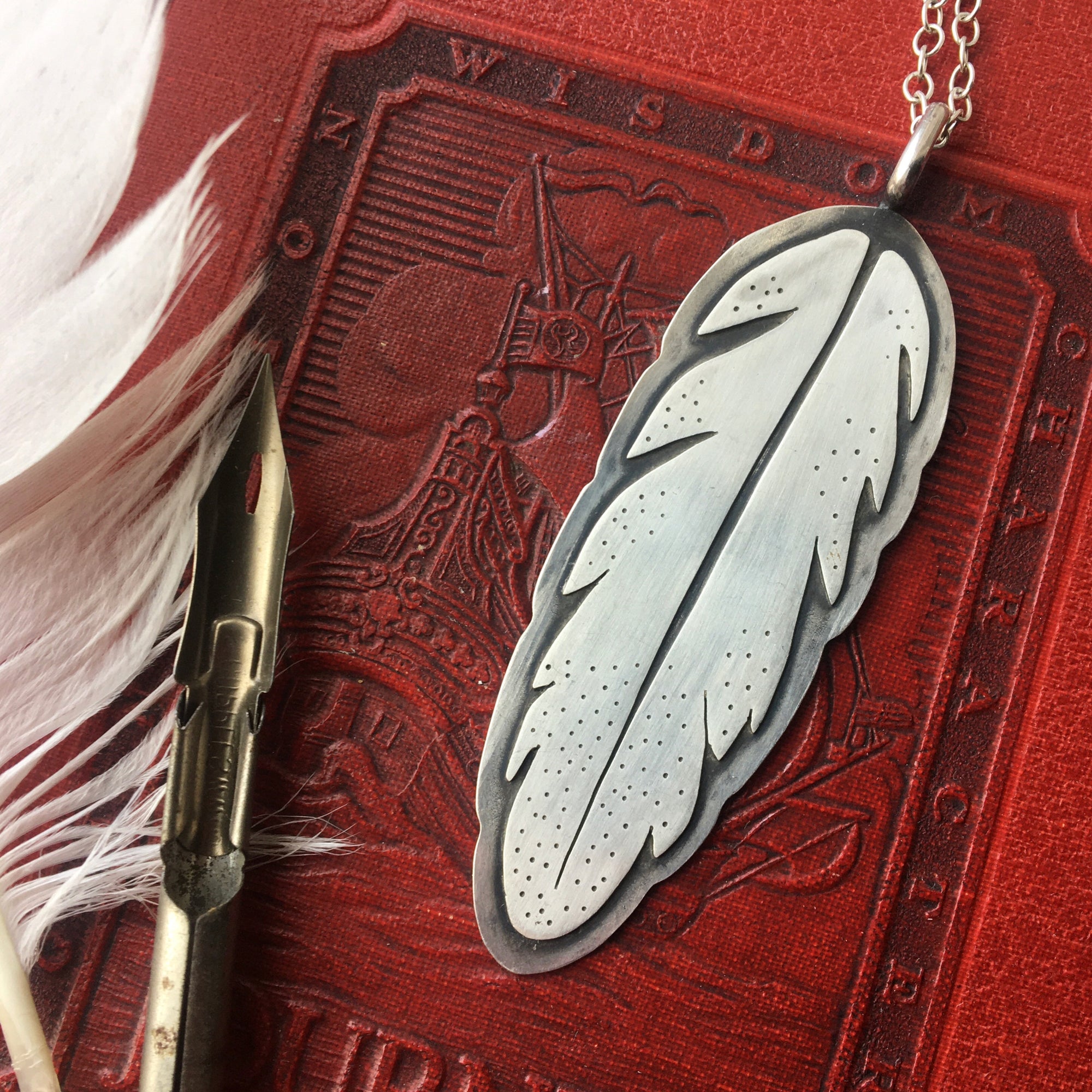feather necklace