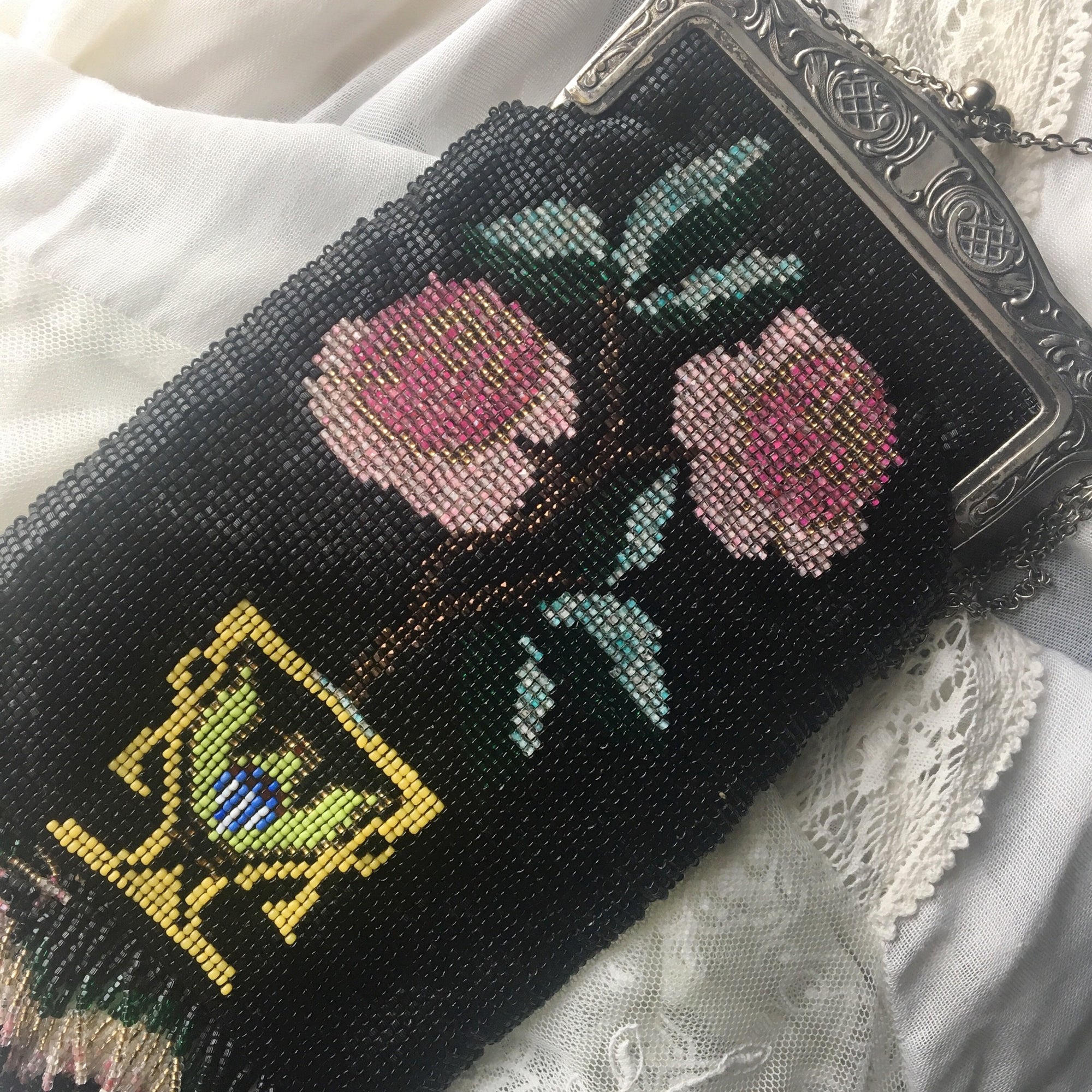 antique beaded purse