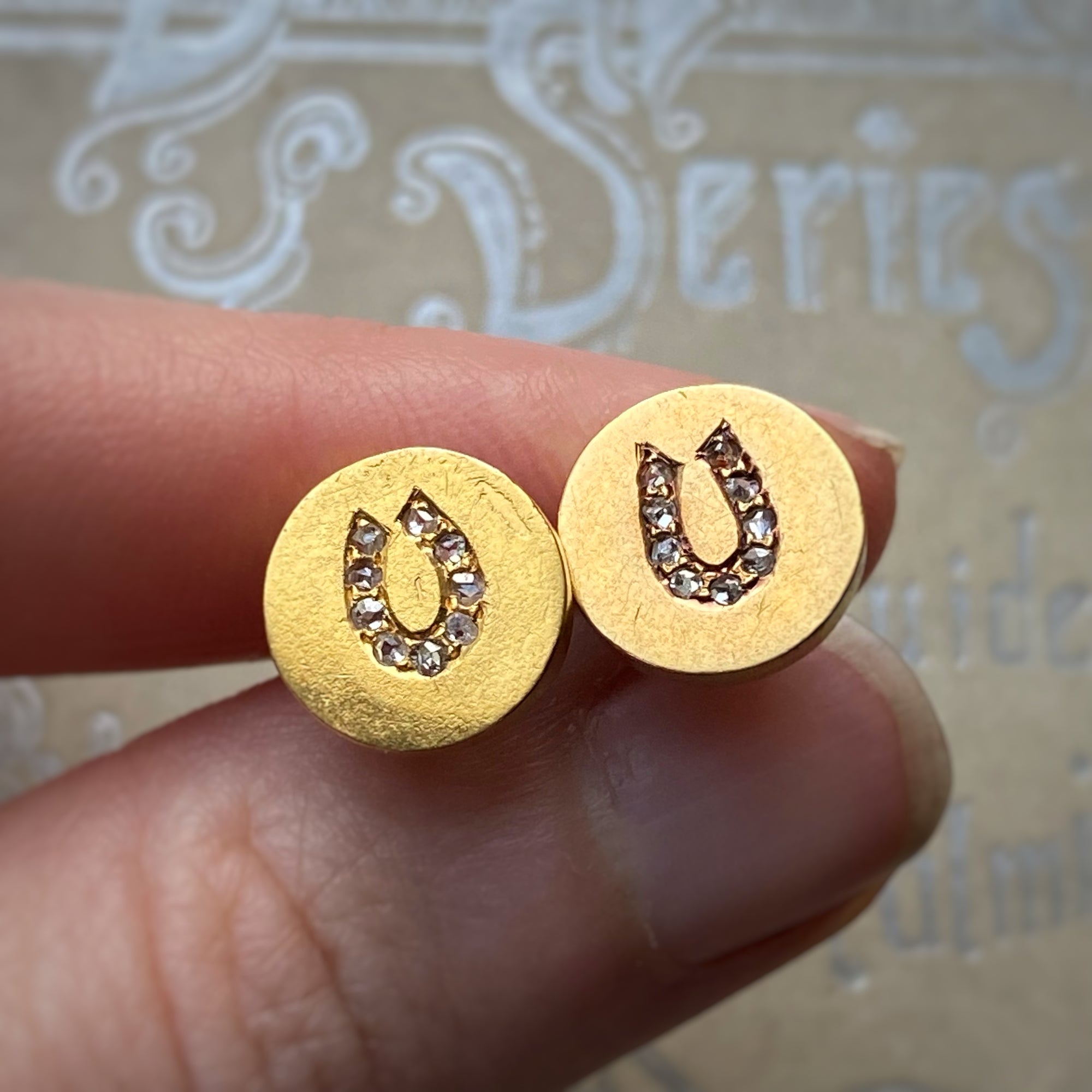 rose cut diamond earrings