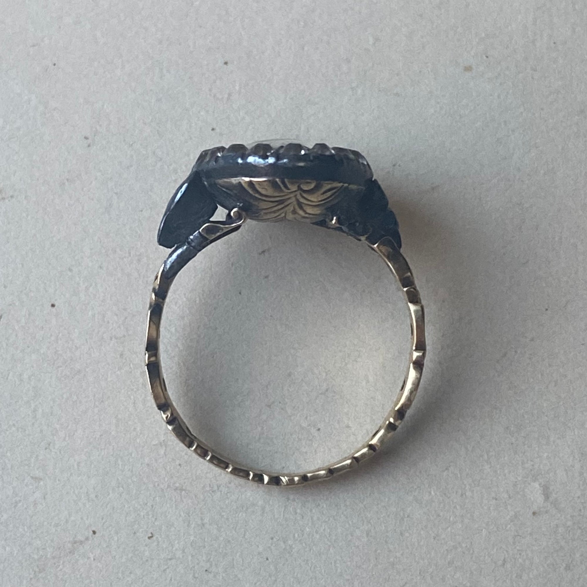Antique 18th Century Portuguese Reliquary Ring - Size 5