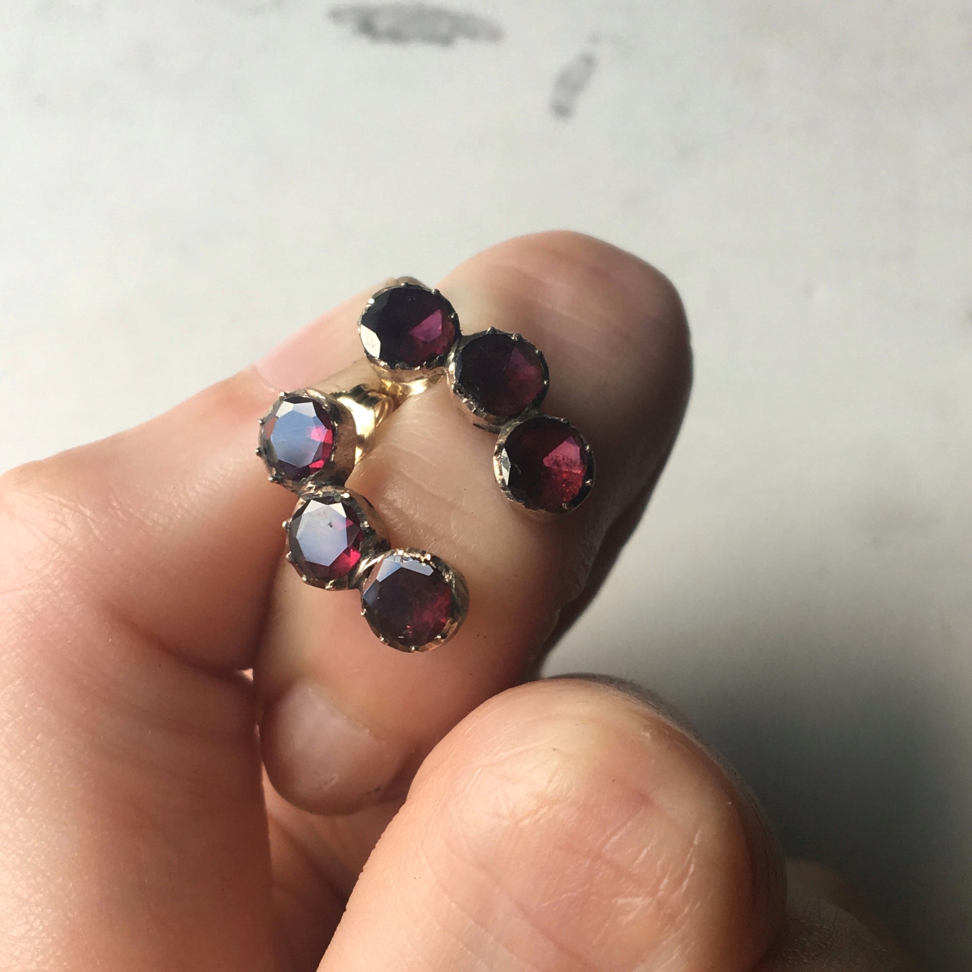 Georgian foiled garnet