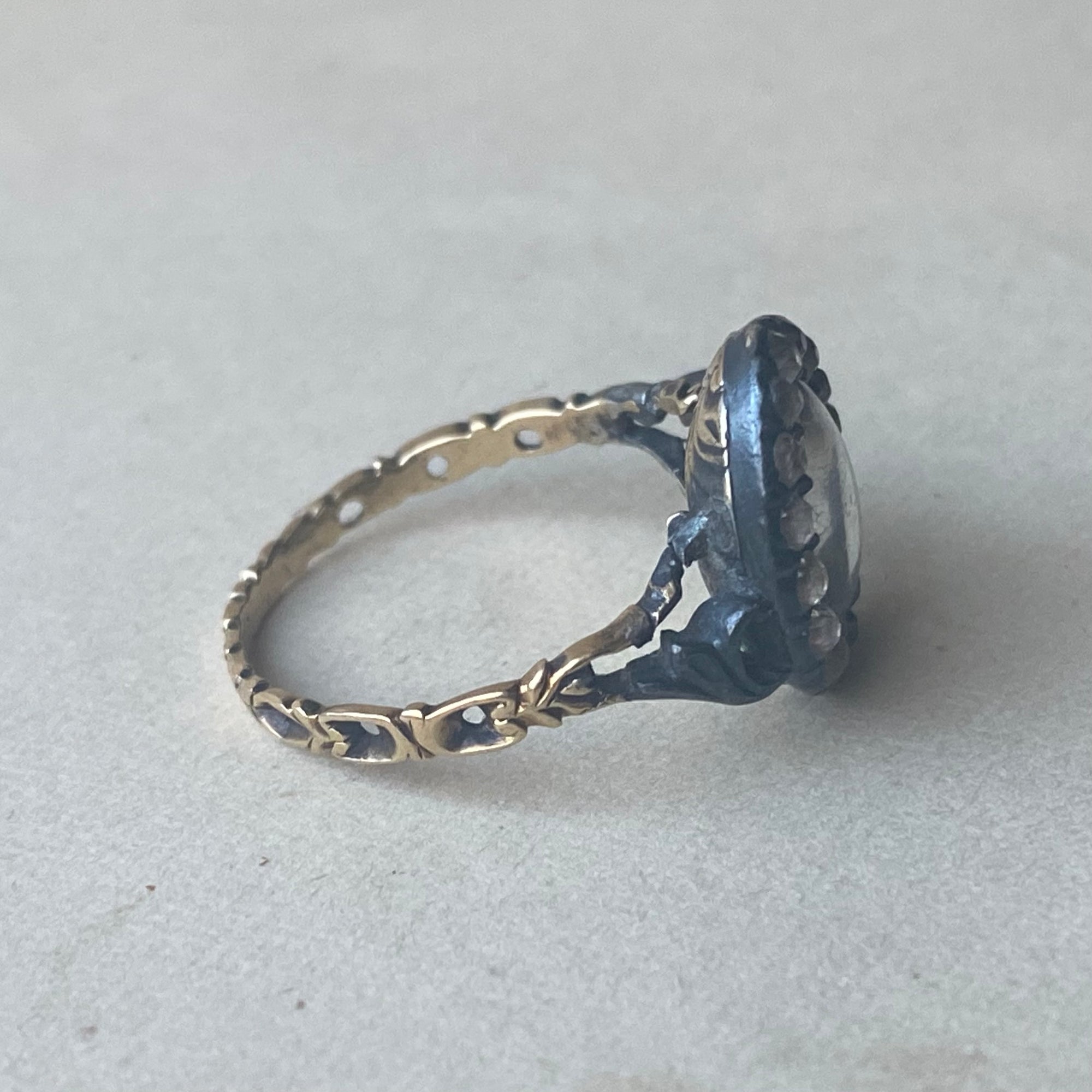 Antique 18th Century Portuguese Reliquary Ring - Size 5