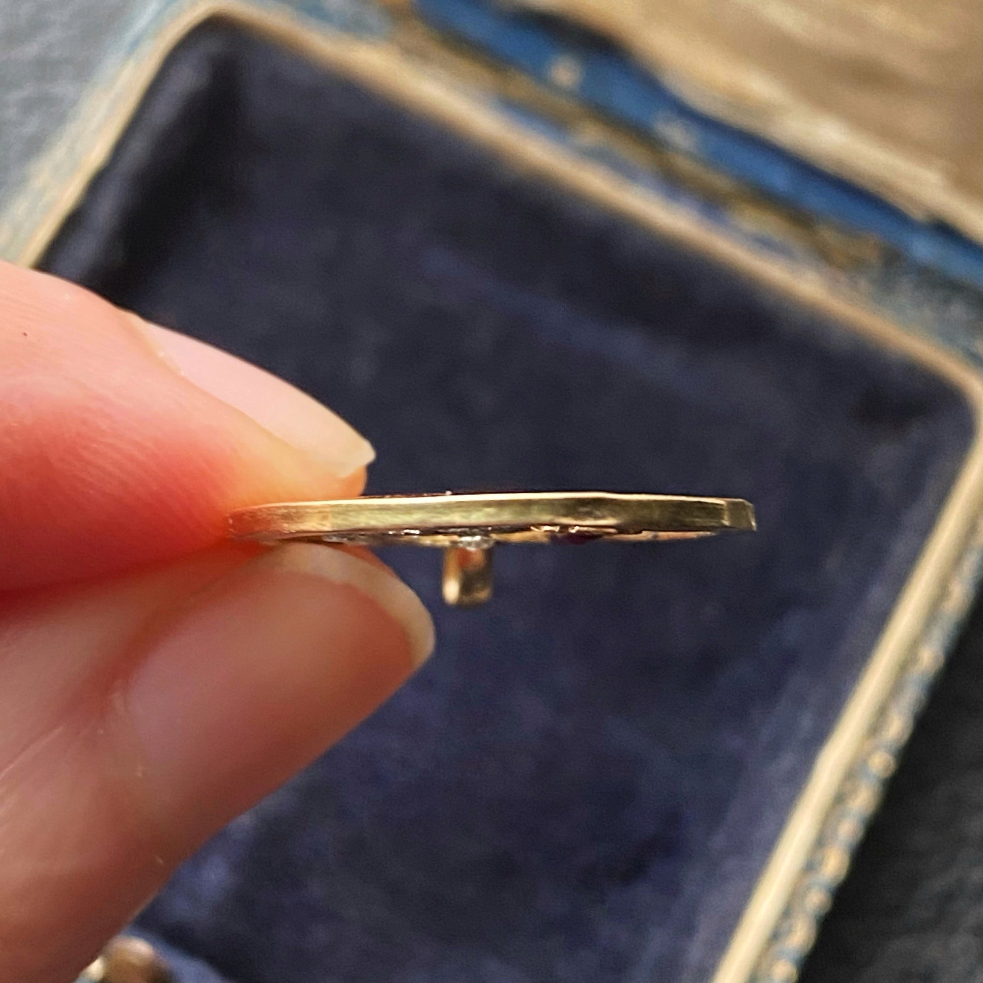 Rare French Art Deco &quot;13&quot; Charm - 18k