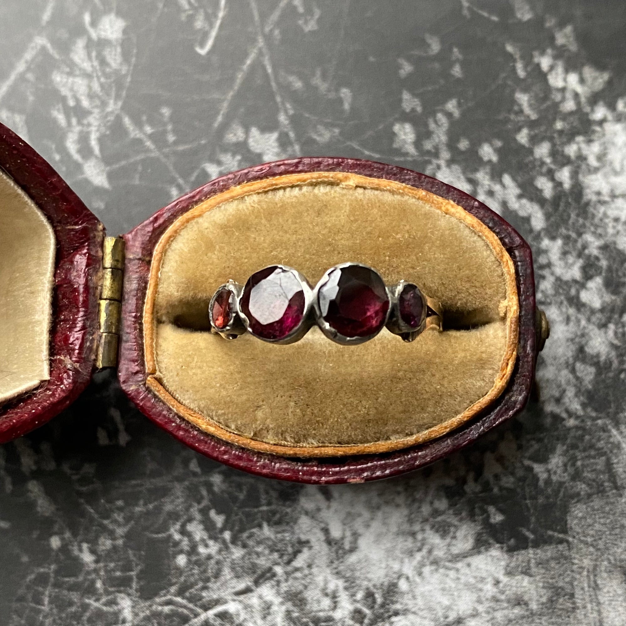 Georgian garnet ring