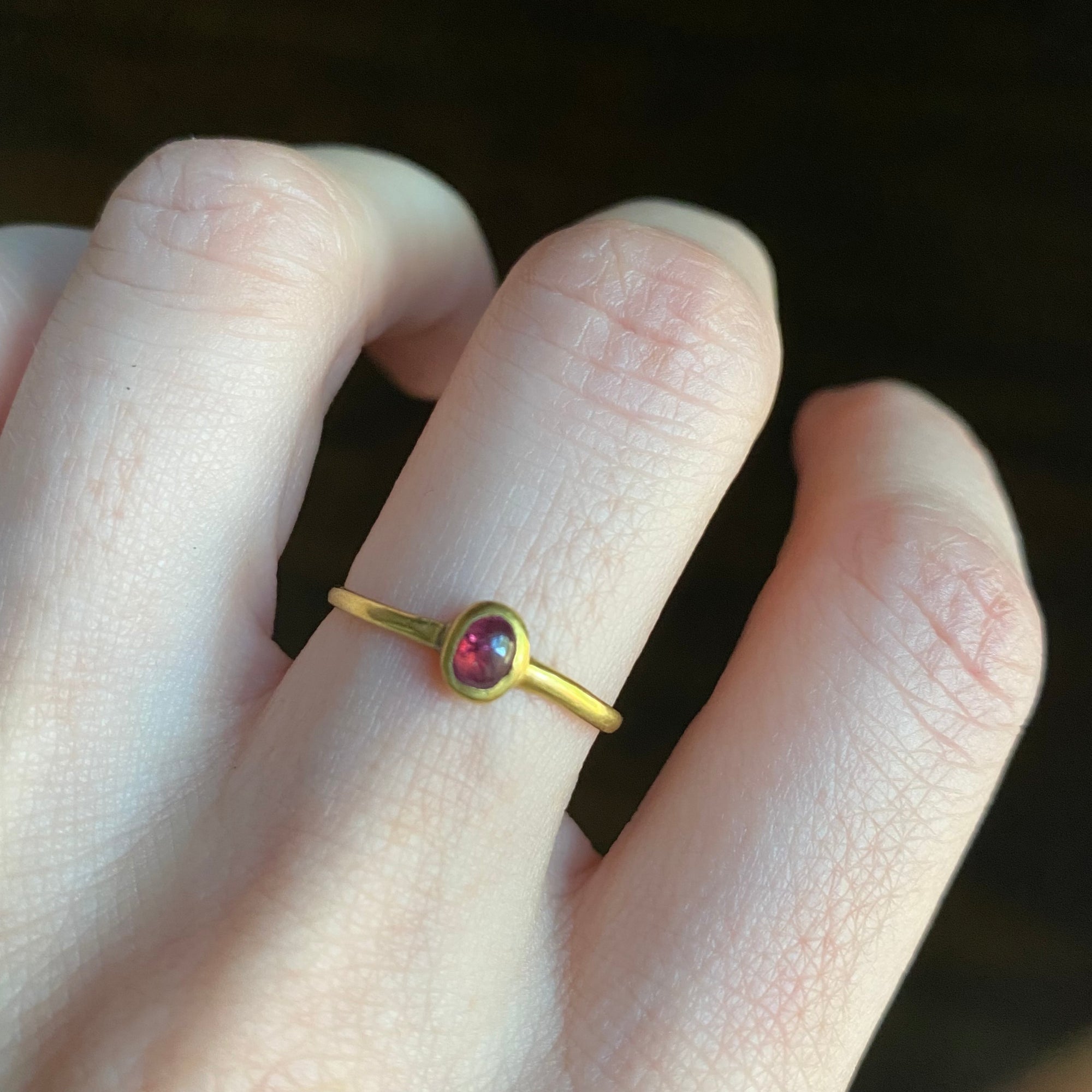 antique garnet ring