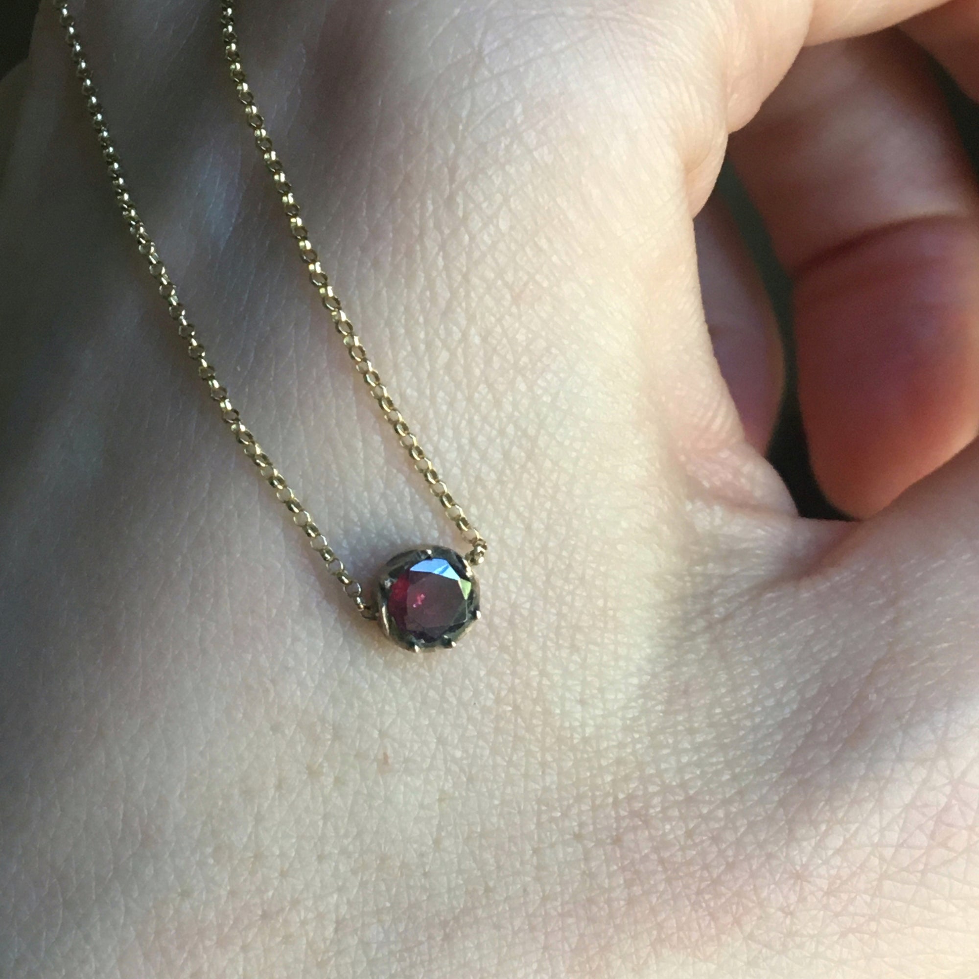 garnet necklace
