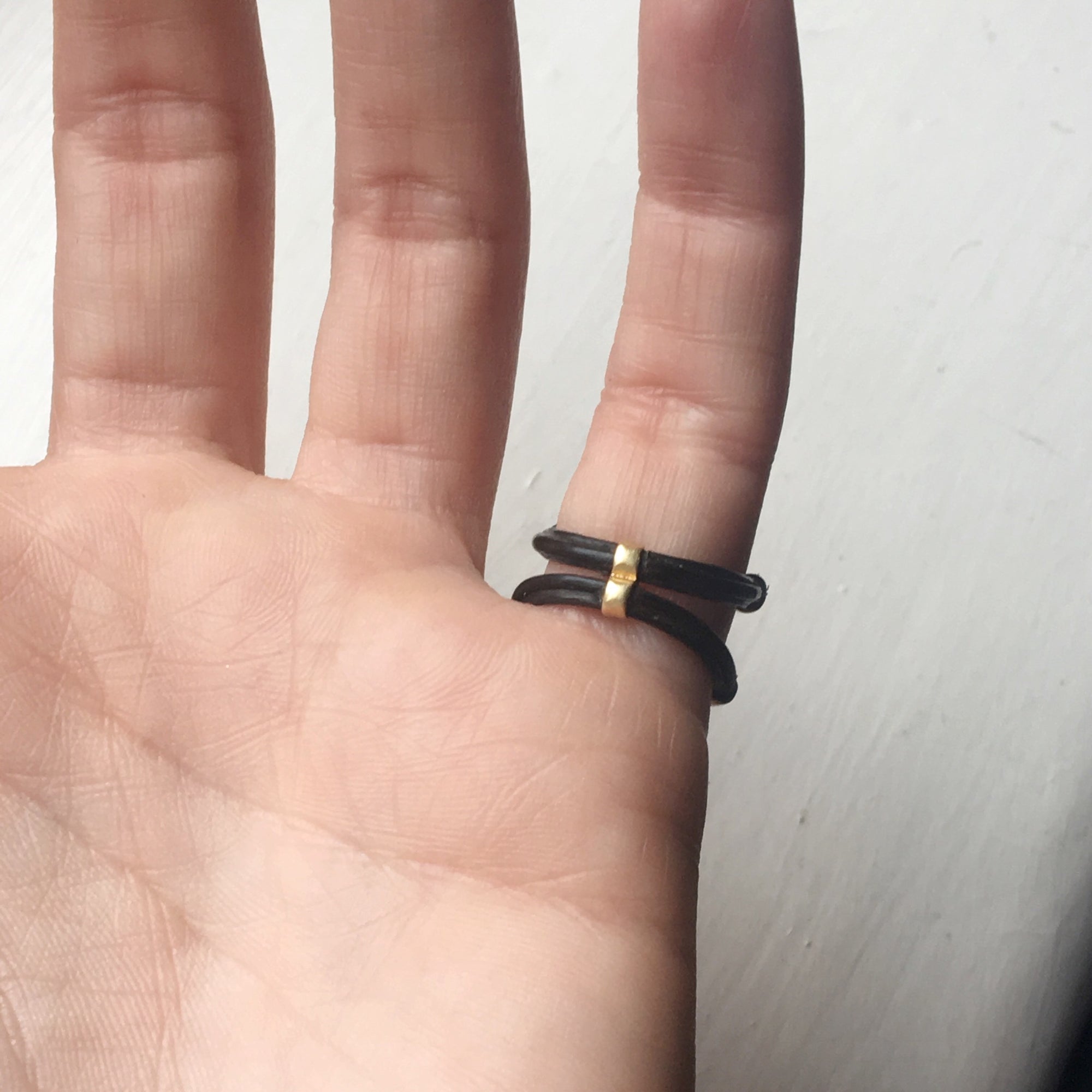 Antique Victorian Raj Era Knot Ring 18k - Size 3/3.25