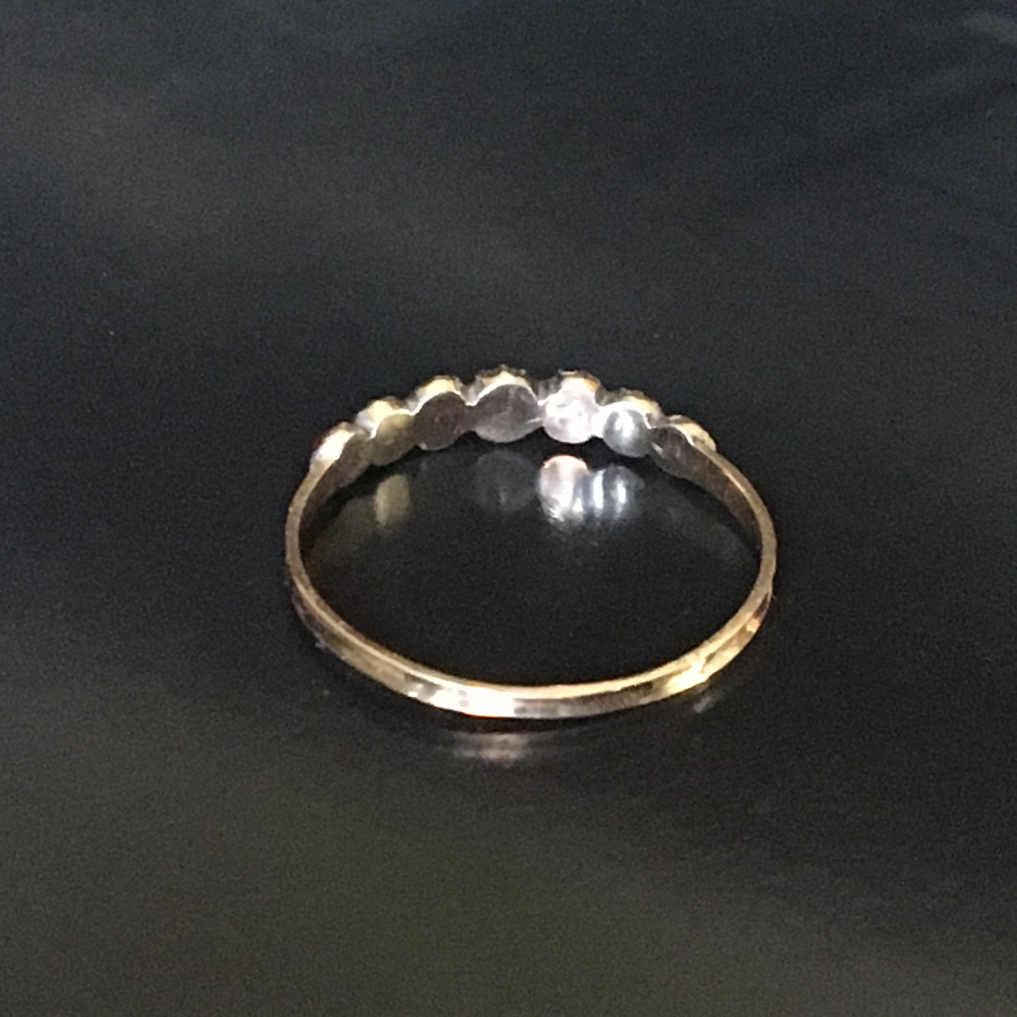 Antique Georgian Acrostic &quot;REGARDS&quot; ring - Size 7