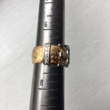 Vintage Diamond Buckle Ring - Size 7
