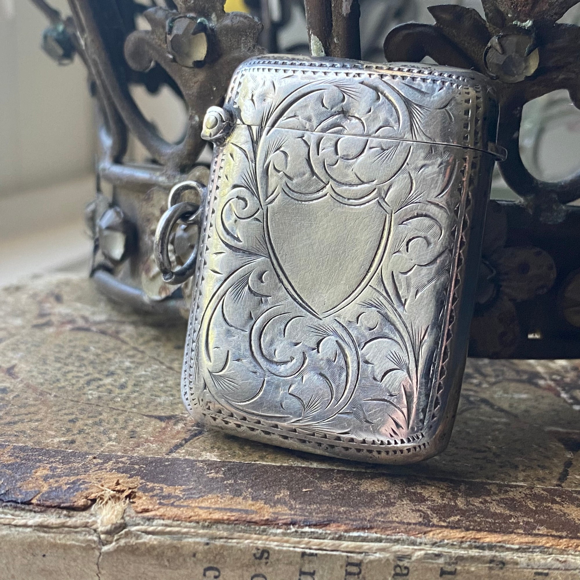 antique vesta case