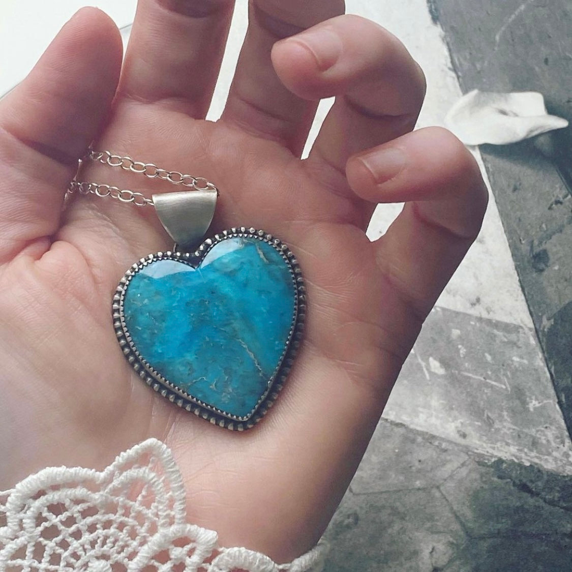 turquoise heart
