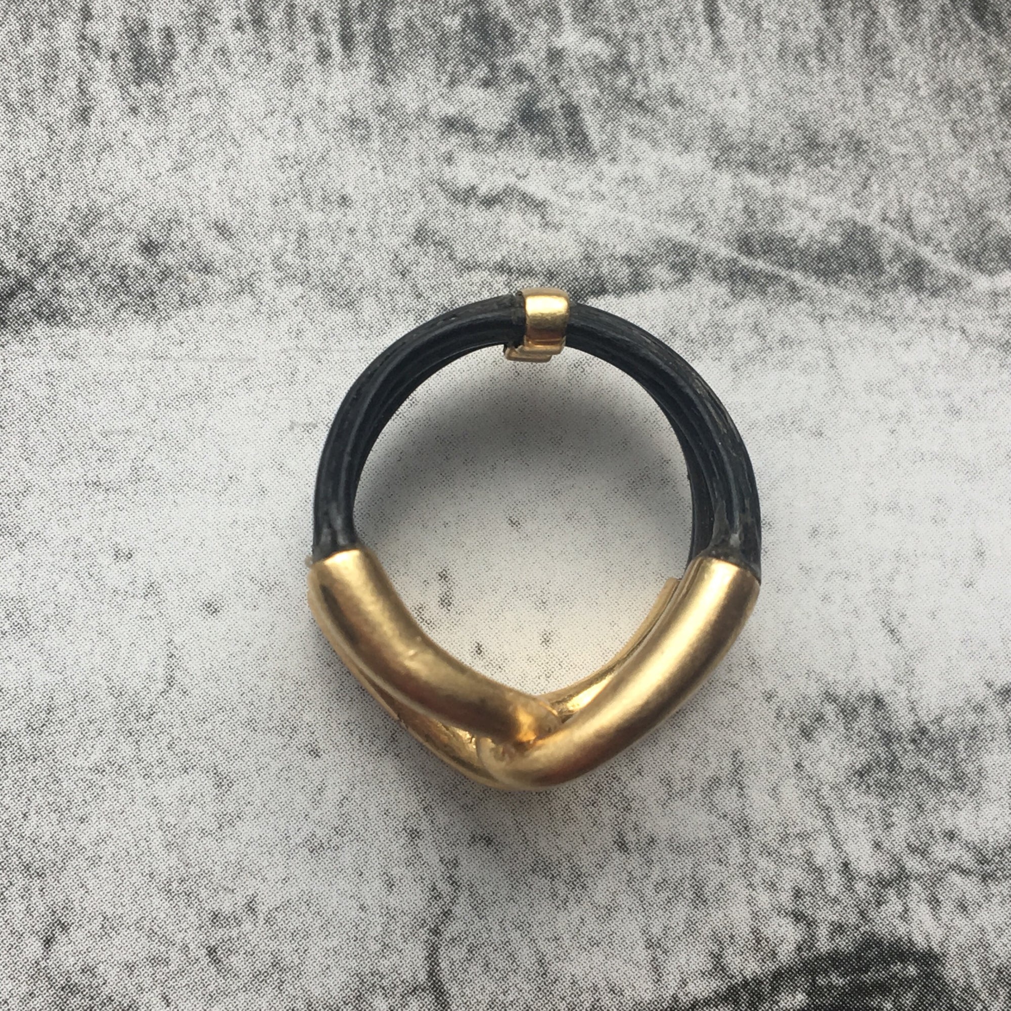 Antique Victorian Raj Era Knot Ring 18k - Size 3/3.25