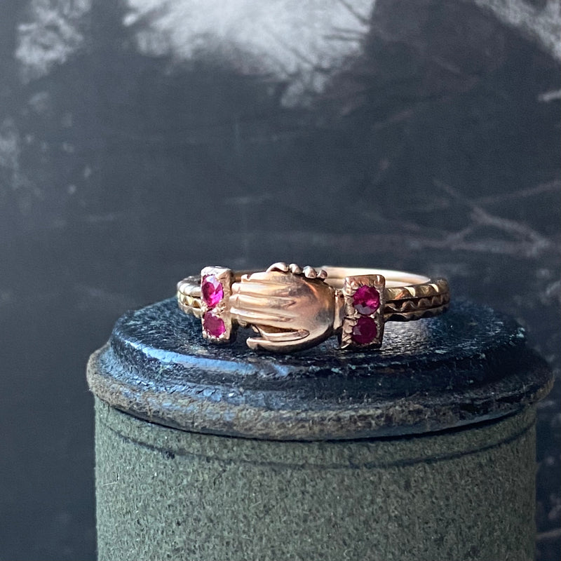 Claddagh Ring Gimmel Ring Antique Jewelry Antique Fede Gimmel Ring