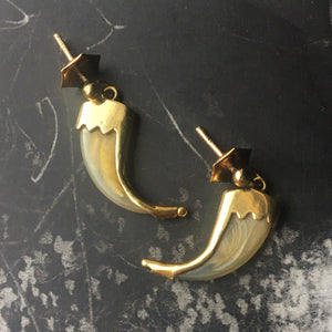 Antique claw earrings
