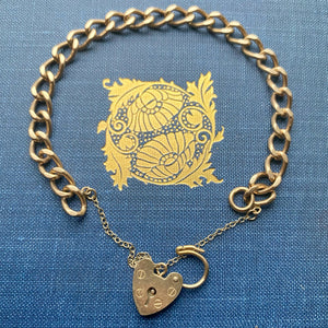 gold curb link bracelet