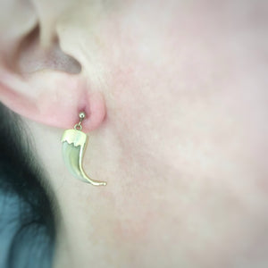 Victorian Claw Earrings - 9k