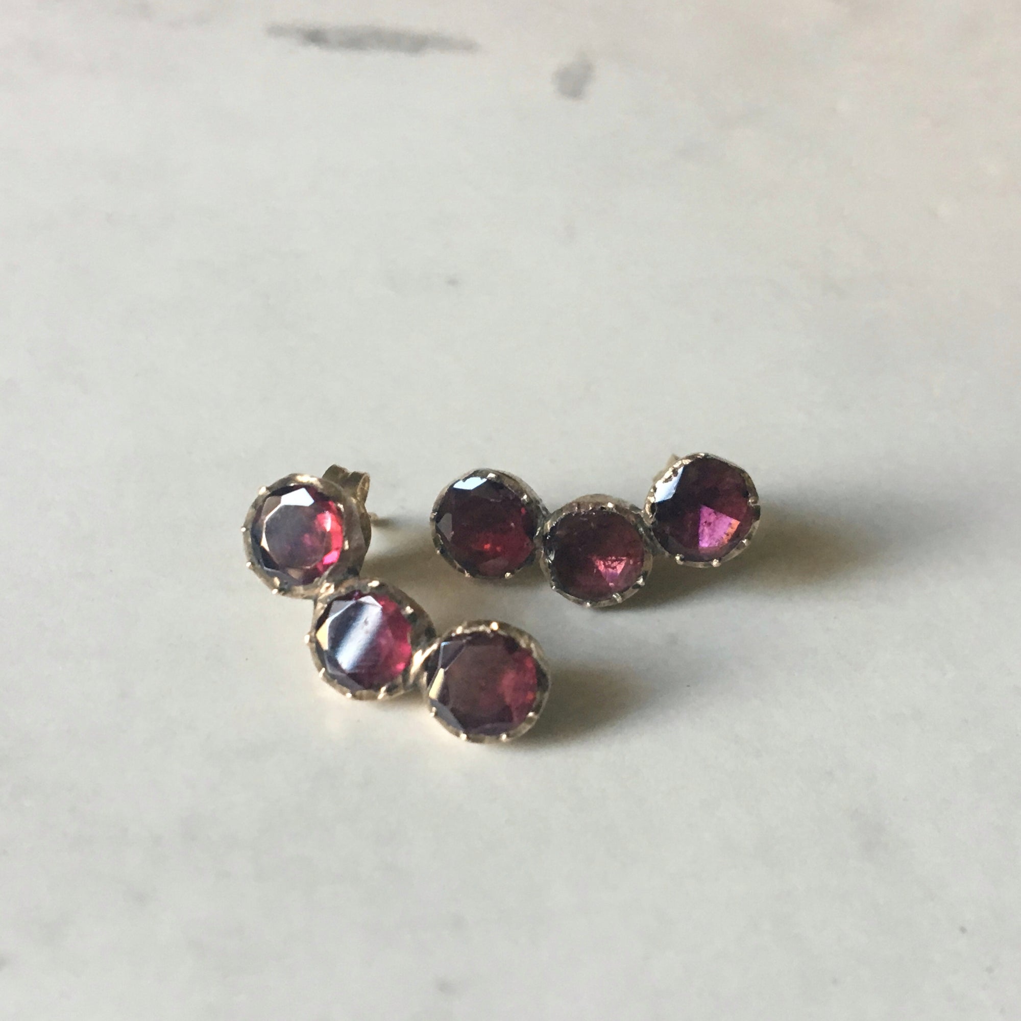 antique garnet earrings