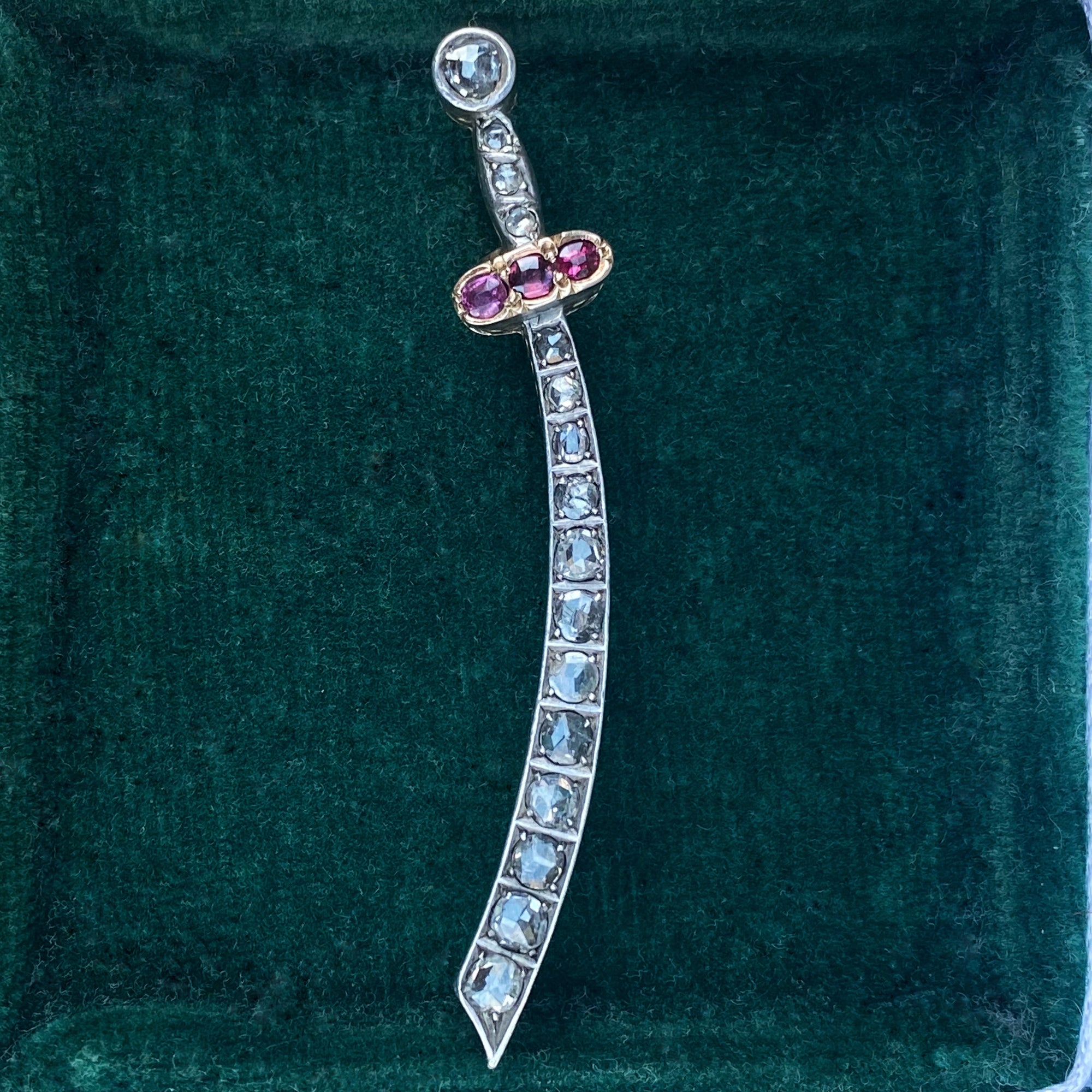 antique sabre brooch