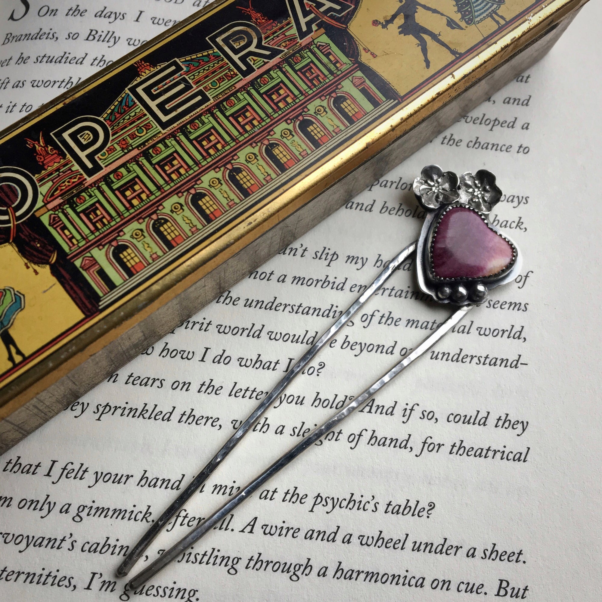 heart hair pin
